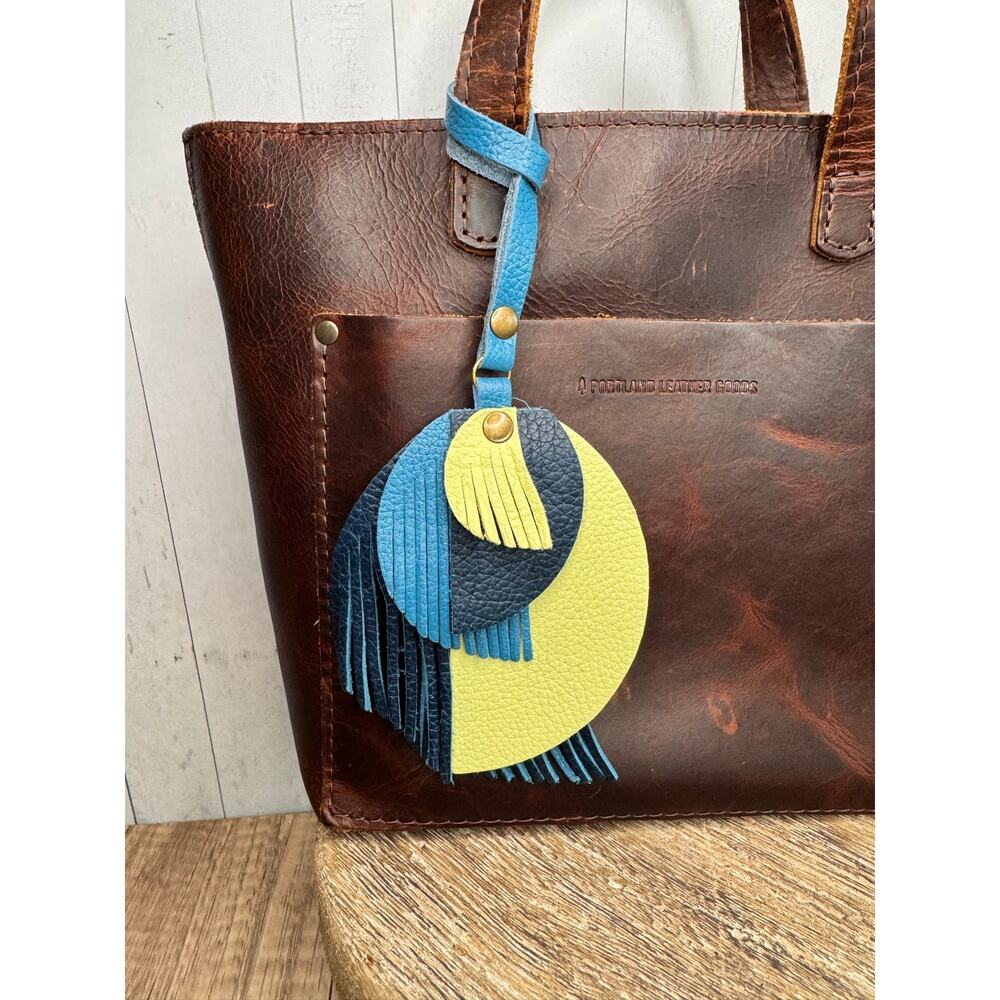 Portland Leather Picasso Tassel Bag Charm Unicorn Picasso Tassel Boho Bag Charm